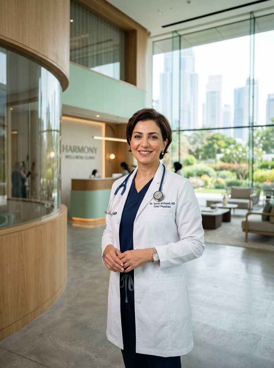 Dr. Sarah Al-Fayed, Chief Physician at MediCare Clinic